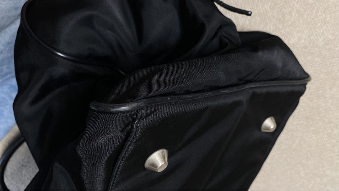 超美品★PRADA 2way ボストンバック　サフィアーノレザー　ナイロン　黒