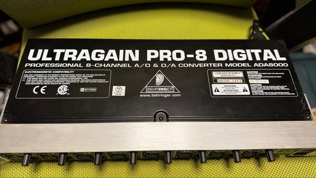 配信機器・PA機器・レコーディング機器 Behringer ULTRAGAIN ADA8000