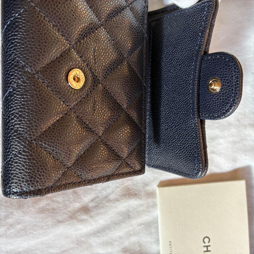 【新品未使用】CHANEL マトラッセ コンパクトウォレット三つ折り財布