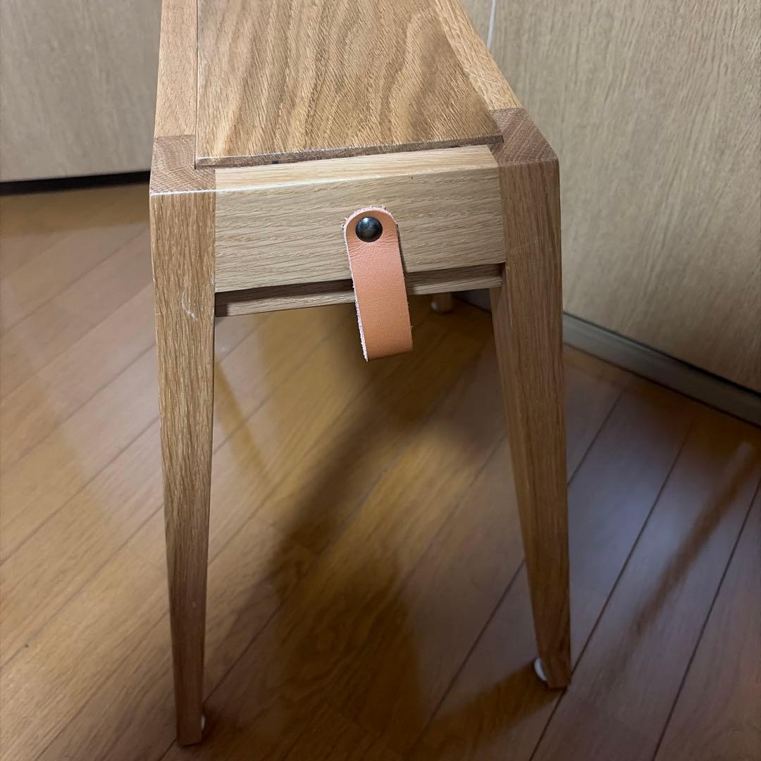 美品 sarasa design b2c スタッキングスツール/オーク無垢材