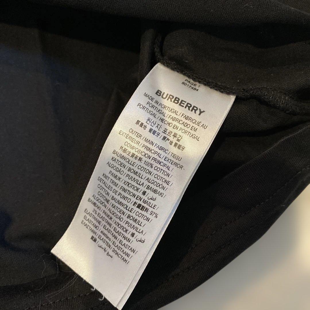 Burberry バーバリー　TBロゴ　ワンポイントロゴ　Tシャツ　ブラック　M
