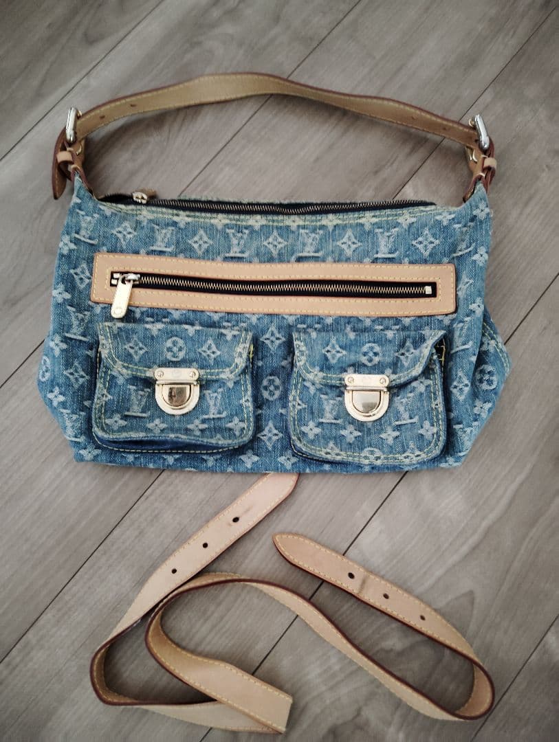 ルイ・ヴィトンデニムブルー ショルダーバッグ