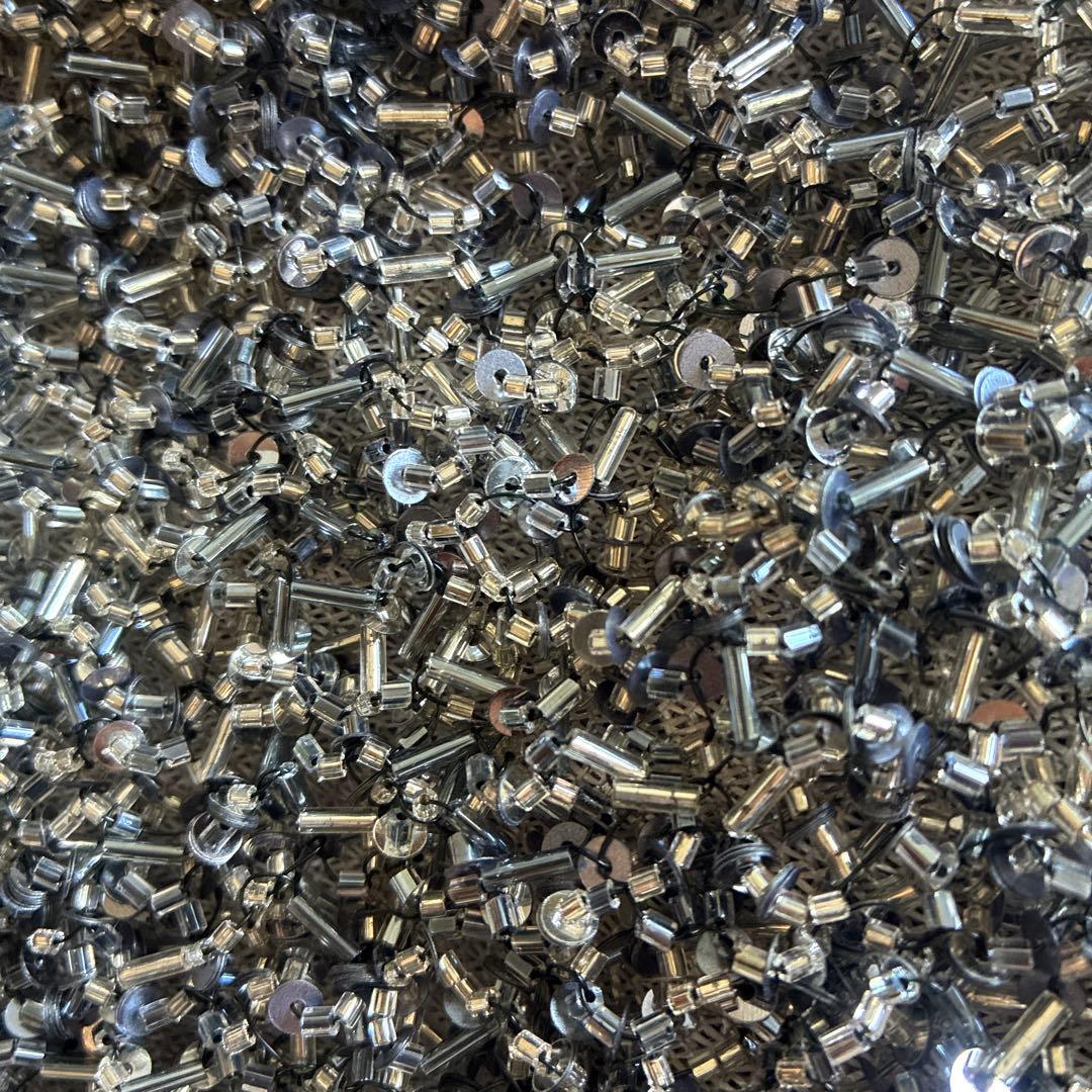 ANTEPRIMA シルバー系 ビーズ装飾 パーティーバッグ