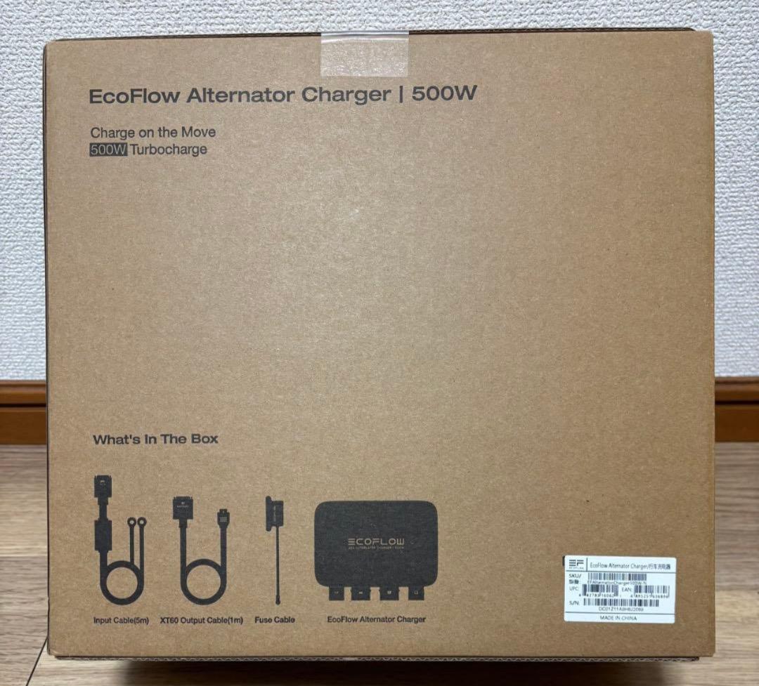 ★エコフローEcoFlow500Wオルタネーターチャージャー新品未使用未開封‼️