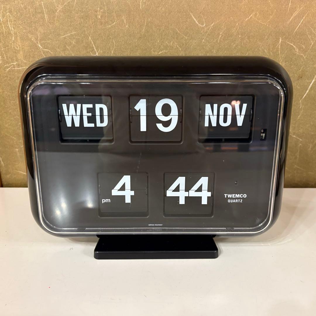★動作品★TWEMCO トゥエンコ パタパ 夕時計QD-35 ブラック