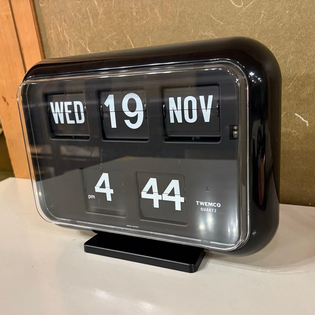 ★動作品★TWEMCO トゥエンコ パタパ 夕時計QD-35 ブラック