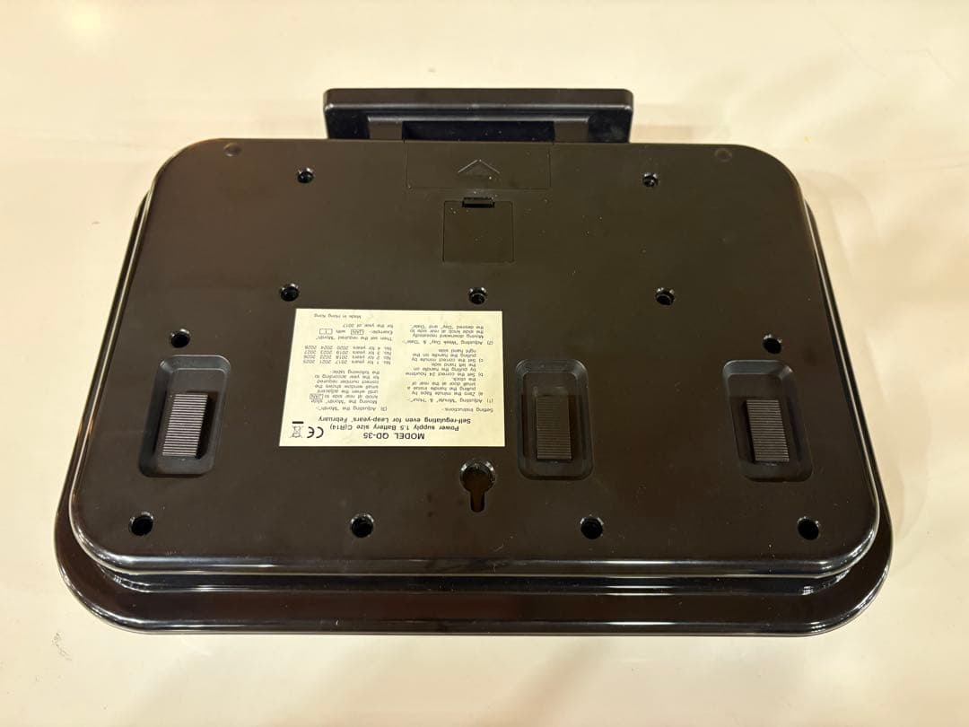 ★動作品★TWEMCO トゥエンコ パタパ 夕時計QD-35 ブラック