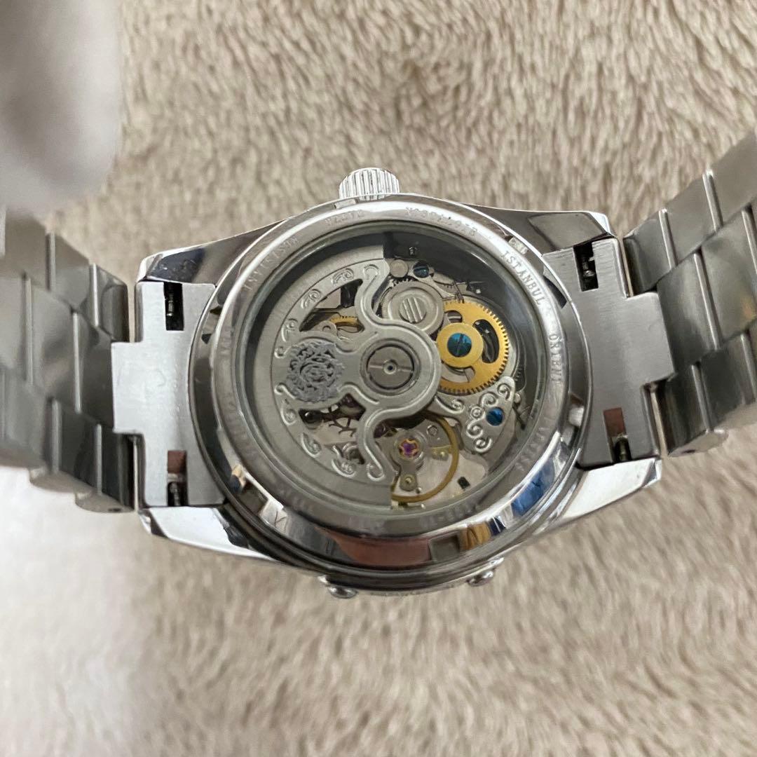 ORIENT EXPRESS スケルトン 自動巻き 腕時計 ステンレスベルト