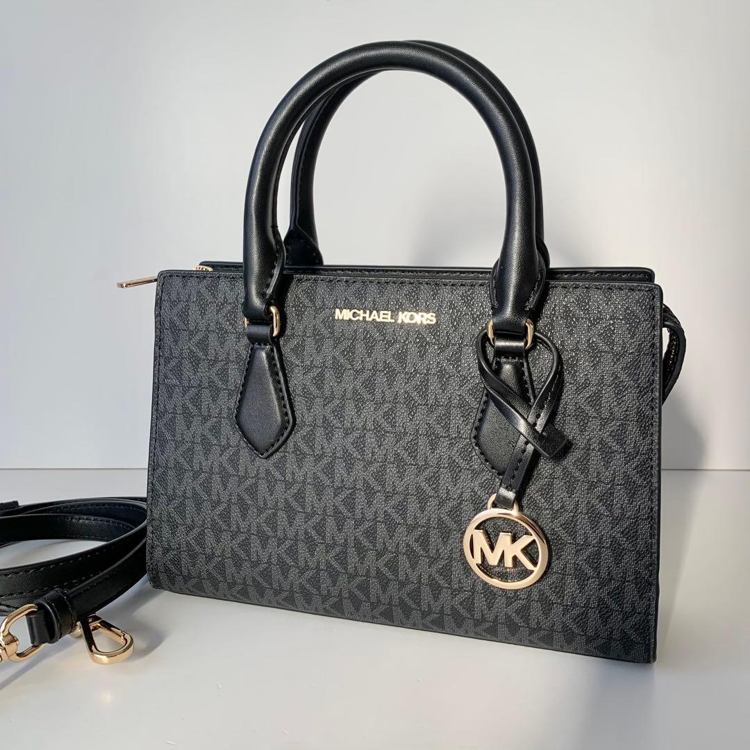 【マイケルコース】ハンドバッグ　ショルダーバッグ　2way シグネチャー　黒