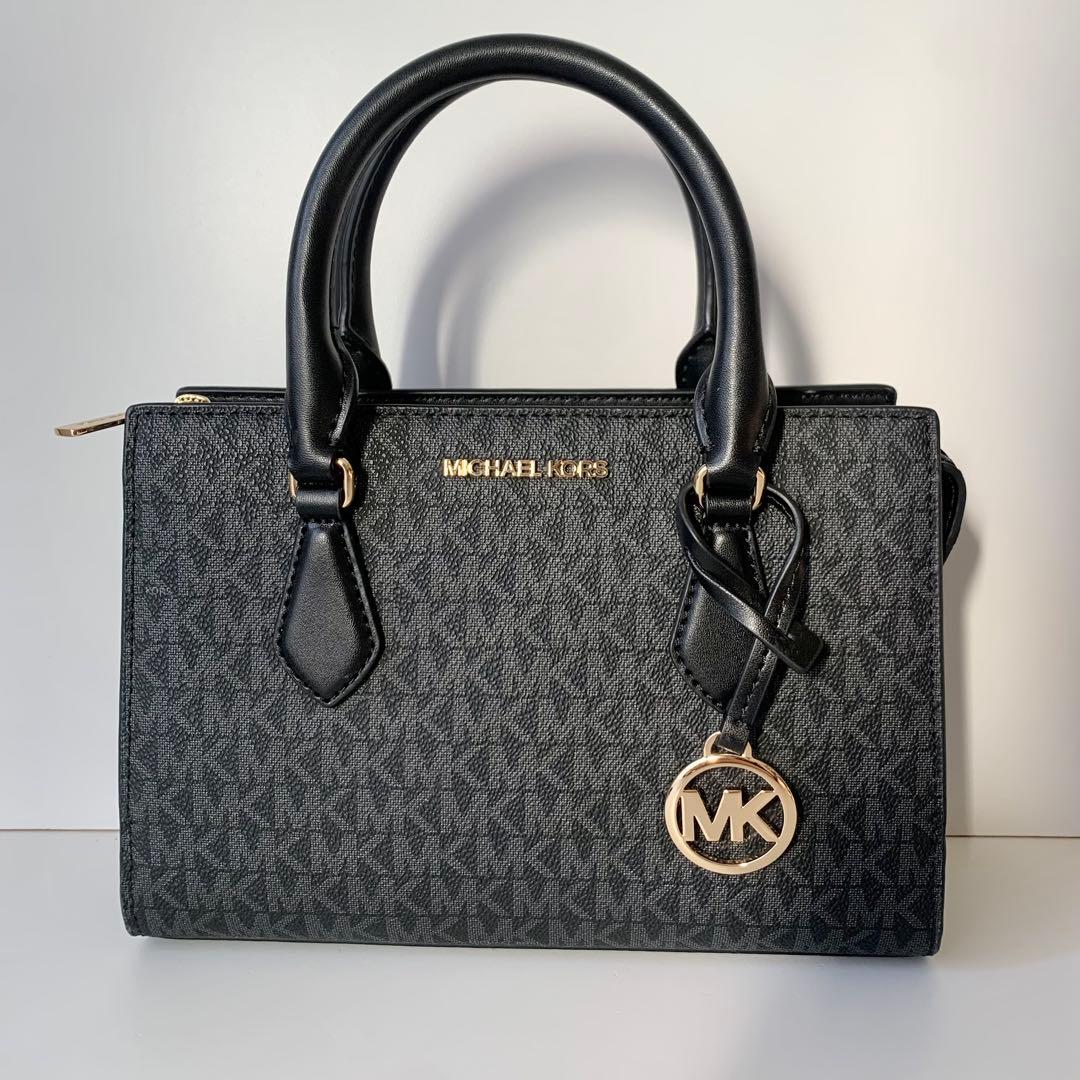 【マイケルコース】ハンドバッグ　ショルダーバッグ　2way シグネチャー　黒