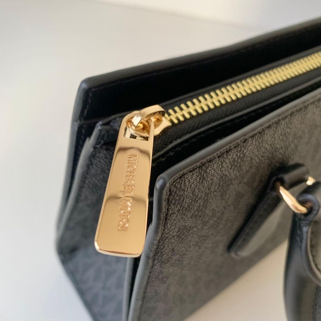 【マイケルコース】ハンドバッグ　ショルダーバッグ　2way シグネチャー　黒