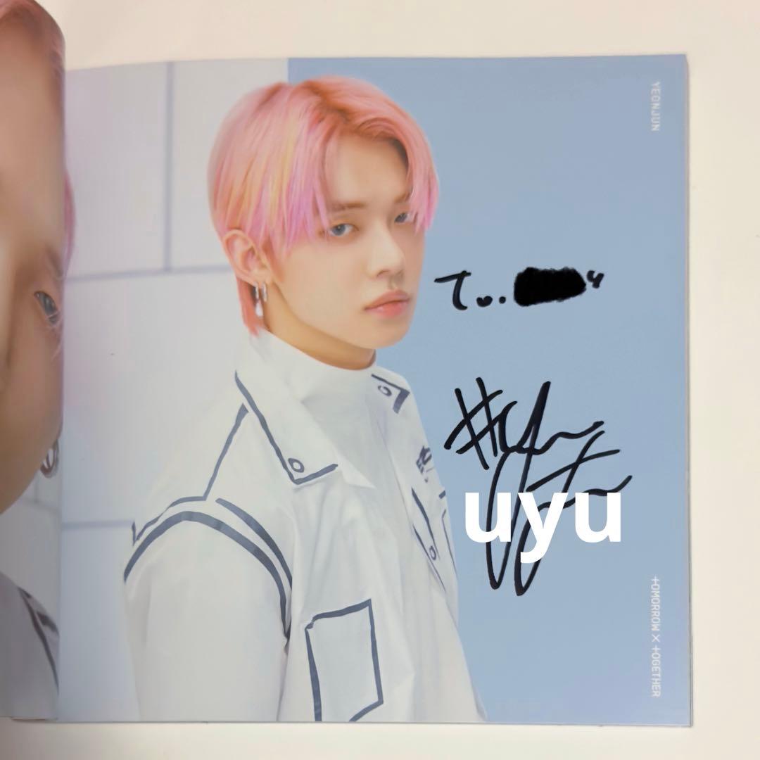 TXT ヨンジュン 直筆サイン BLUE HOUR