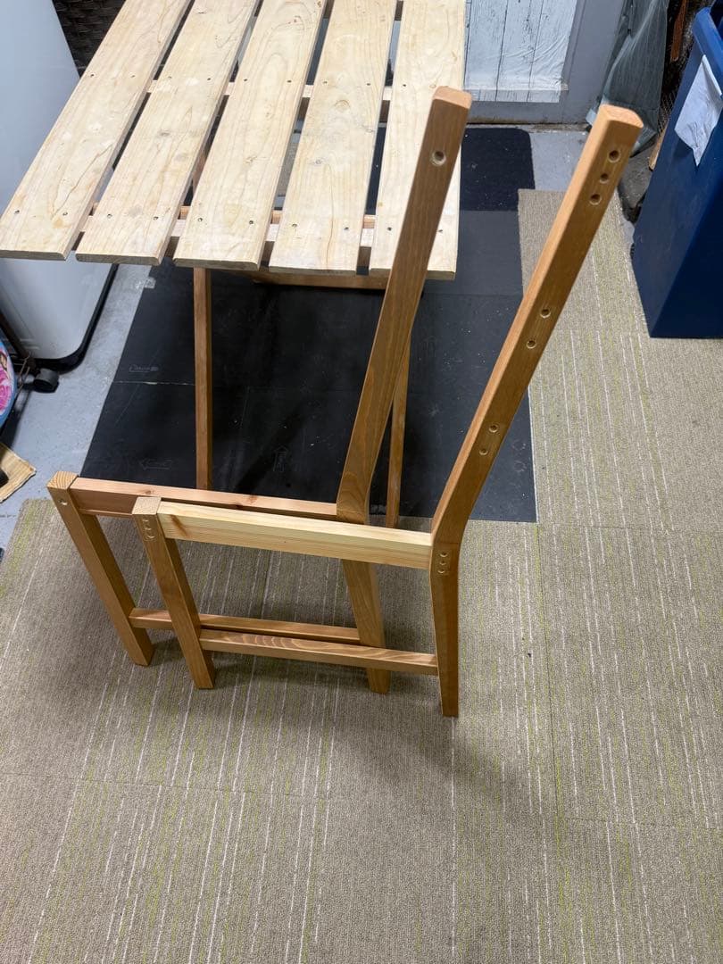 【洗浄消毒作業済】IKEA ダイニングテーブル　チェア　3点セット　ヨックモック