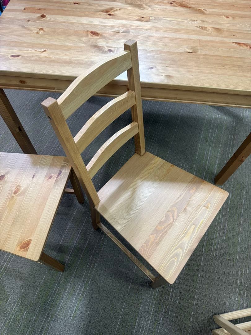 【洗浄消毒作業済】IKEA ダイニングテーブル　チェア　3点セット　ヨックモック