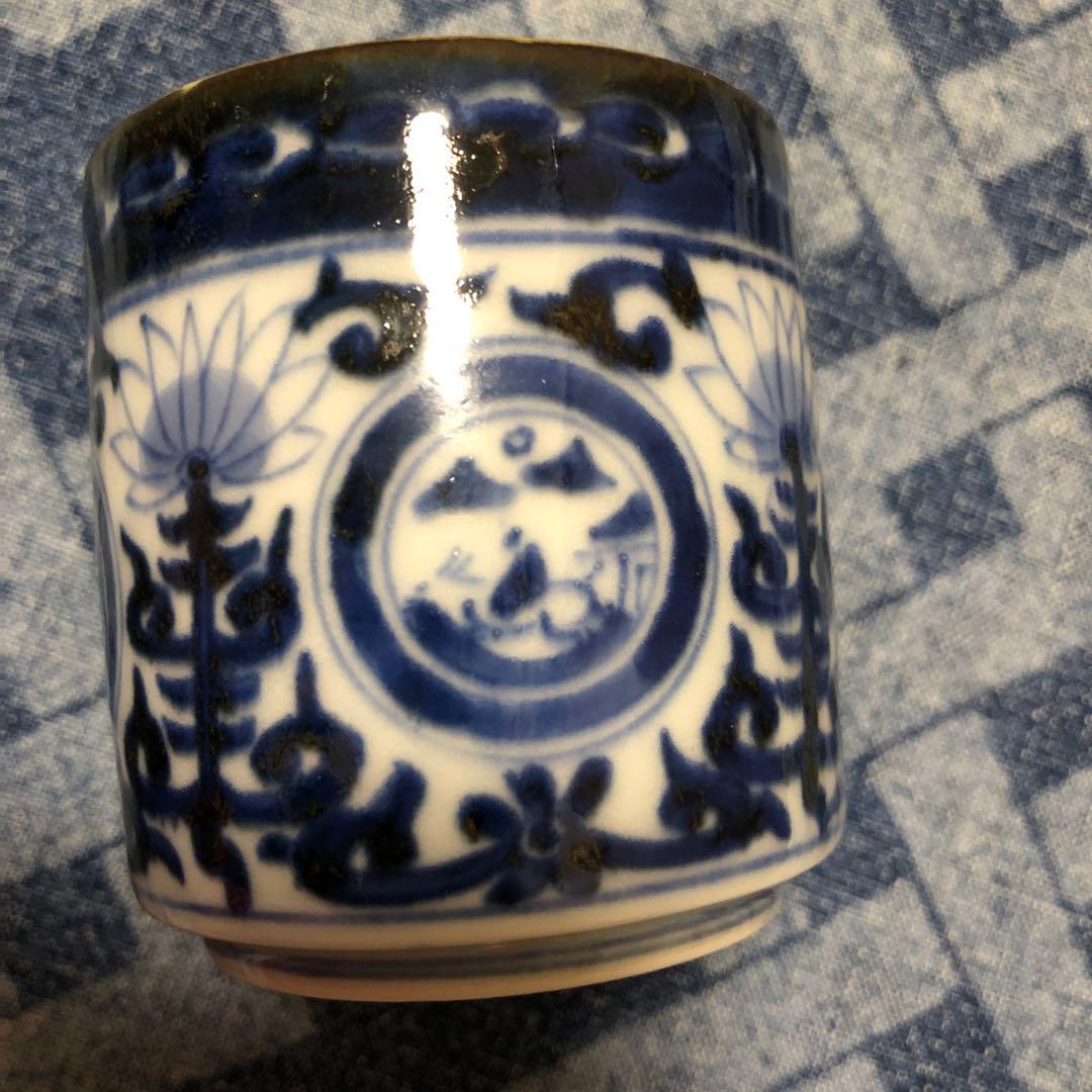 古伊万里　のぞき猪口　江戸時代　中期かと思われます　逸品