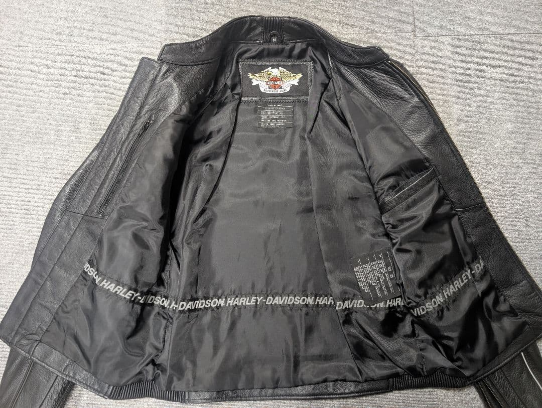 Harley-Davidson レザージャケット Mサイズ　Lサイズ相当？