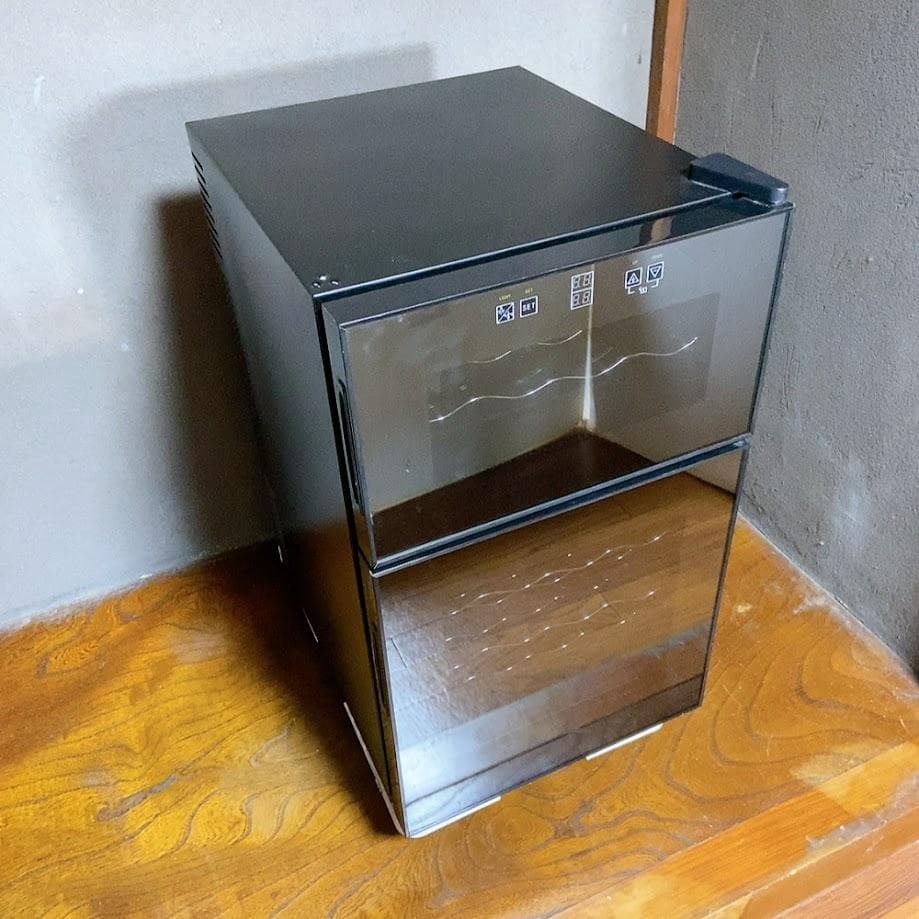 SIS BCW-69DD 電子ミニワインクーラー 2ドア ブラック【動作品】