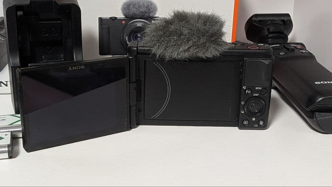 SONY ZV-1 デジタルカメラ ウィンドシールド&グリップ付き