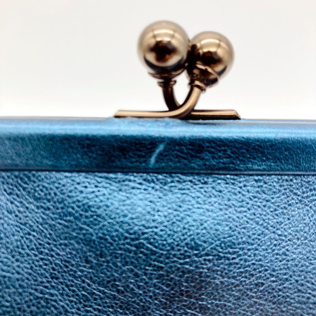 【レア】コーチ パース キスロック 水原希子 スターリべット メタルブルー