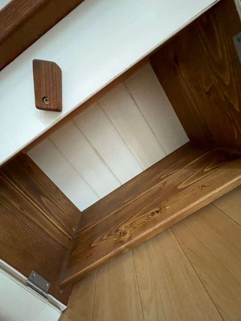 ハンドメイド　飾り棚　アンティーク風　おままごと　シャビー