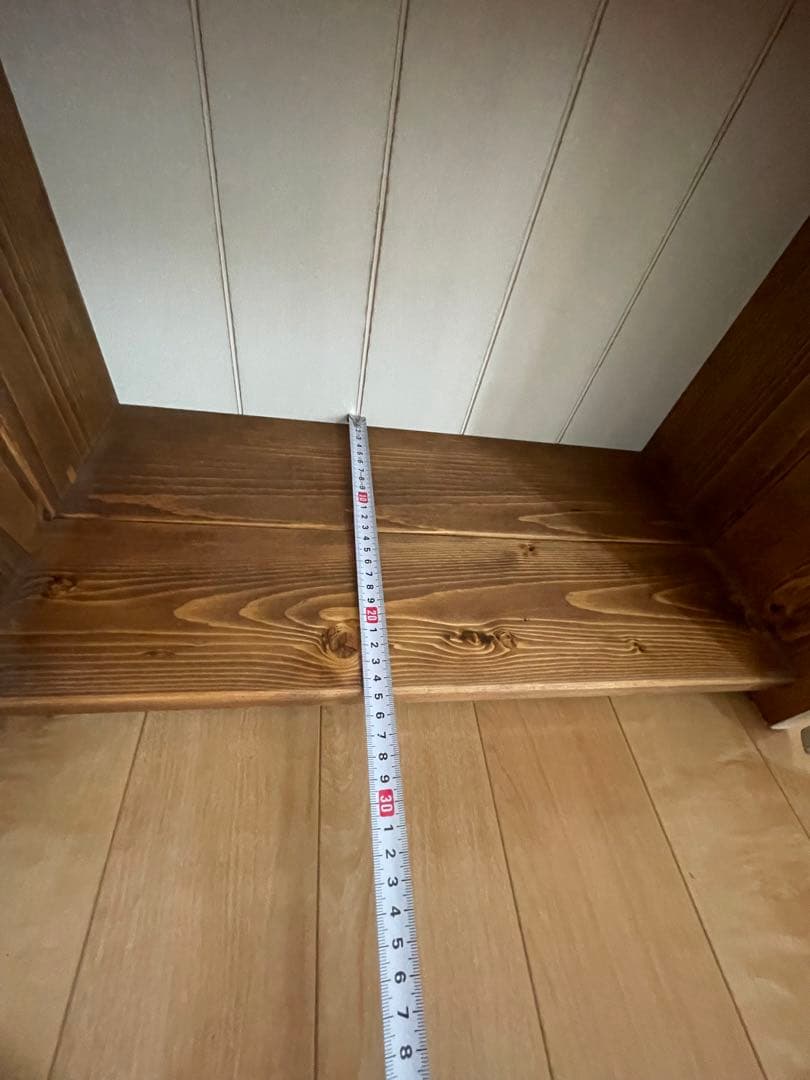 ハンドメイド　飾り棚　アンティーク風　おままごと　シャビー