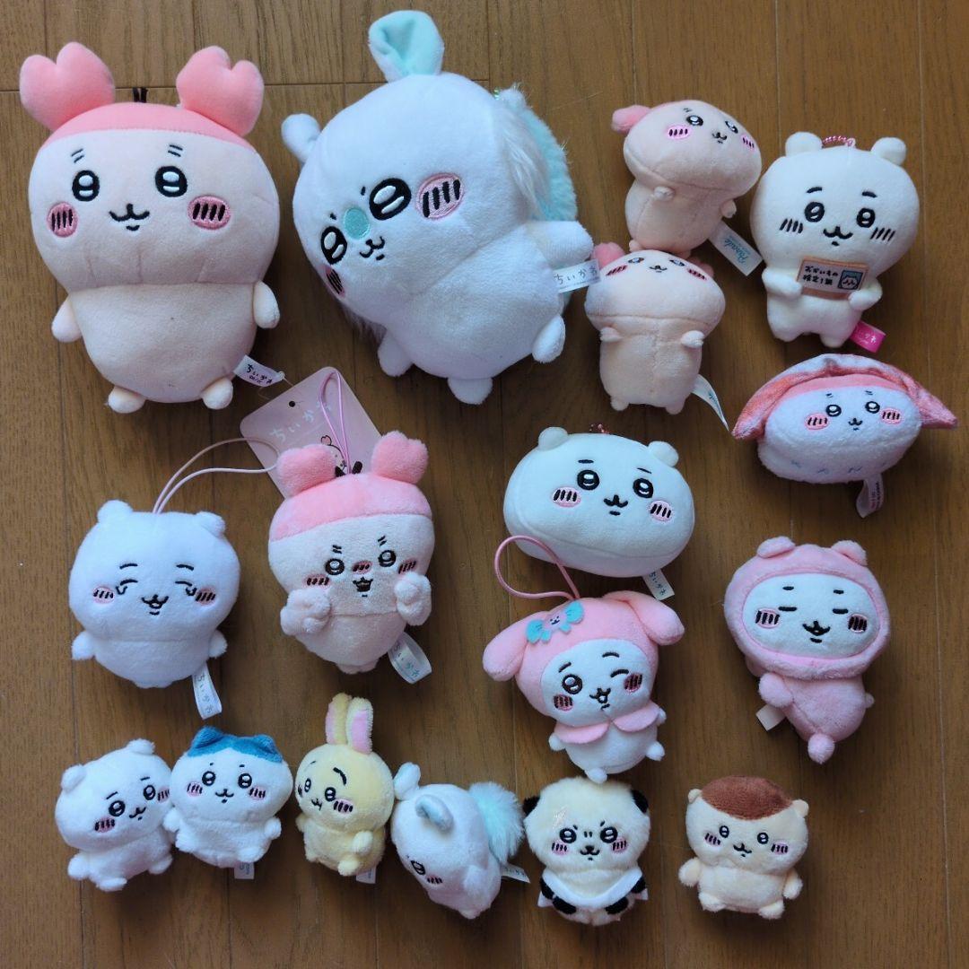 ちいかわ ぬいぐるみ 大量まとめて セット ハチワレ うさぎ モモンガ サンリオ