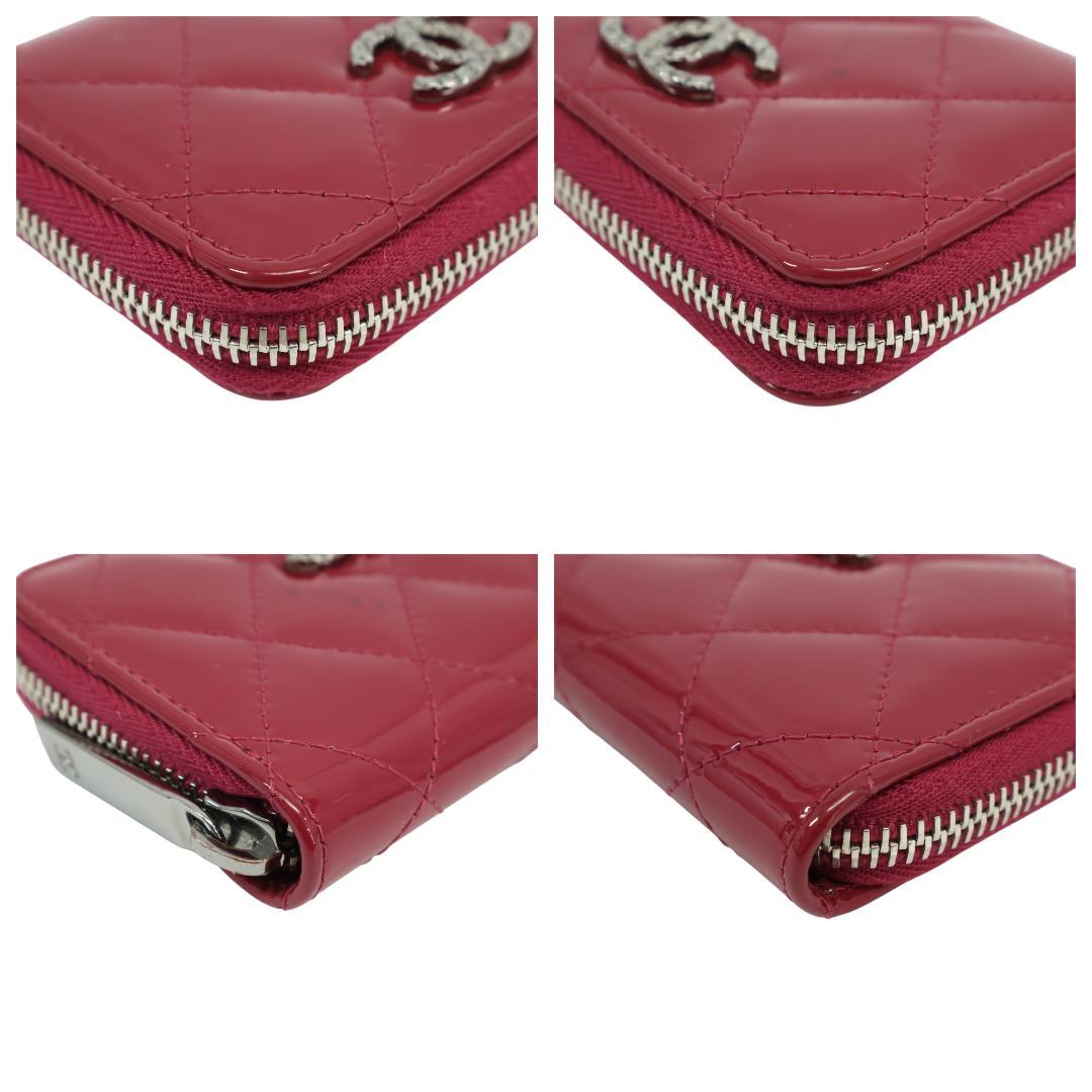 美品 CHANEL シャネル ブリリアント ケース ピンク パテントレザー