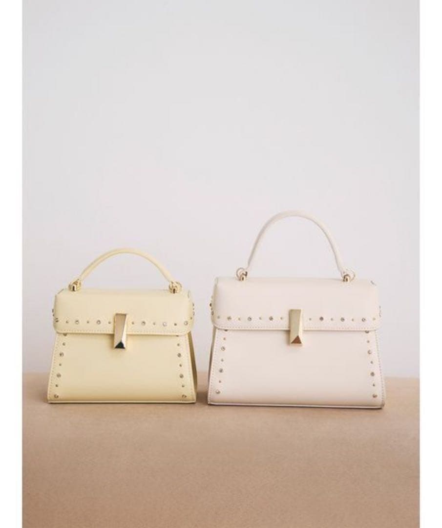 セルフォード　ビジュースタッズポシェット　ショルダーバッグ　ブラック　Mサイズ