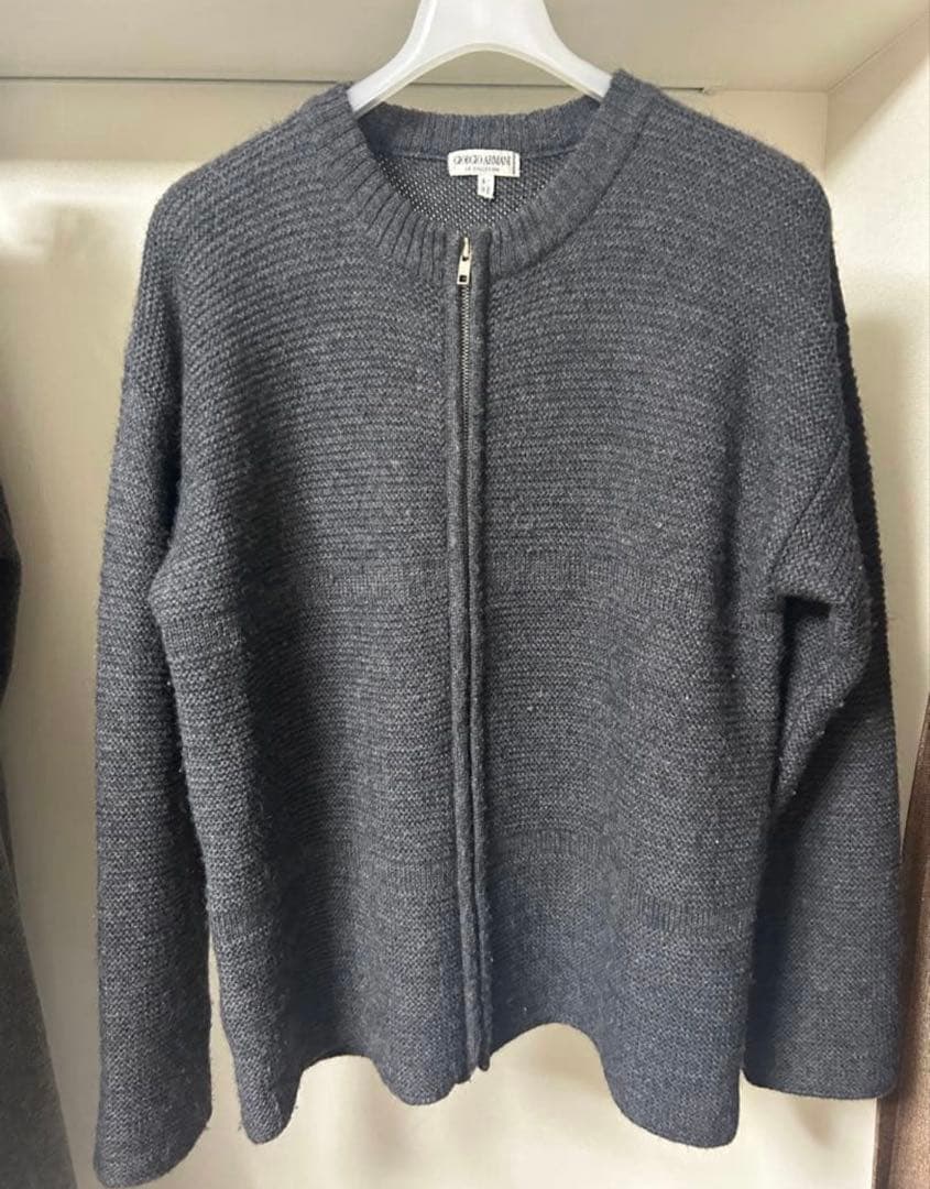ジョルジオ　アルマーニ　セーター　ラナメリノウール　アルパカ混　イタリア製　48