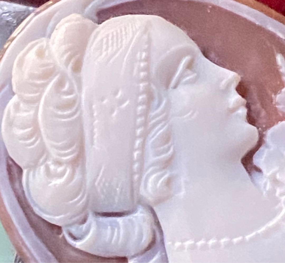 超限定6月16日20時迄 ‼️カメオ百合と首飾りの婦人　最上級カメオ　ルース