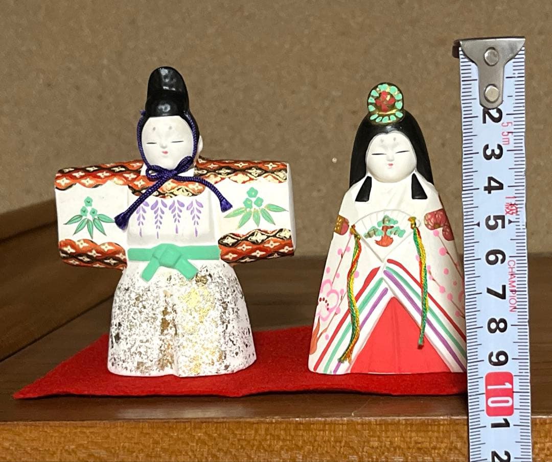 京の人形工房　豆雛　陶器　雛人形　立ち雛