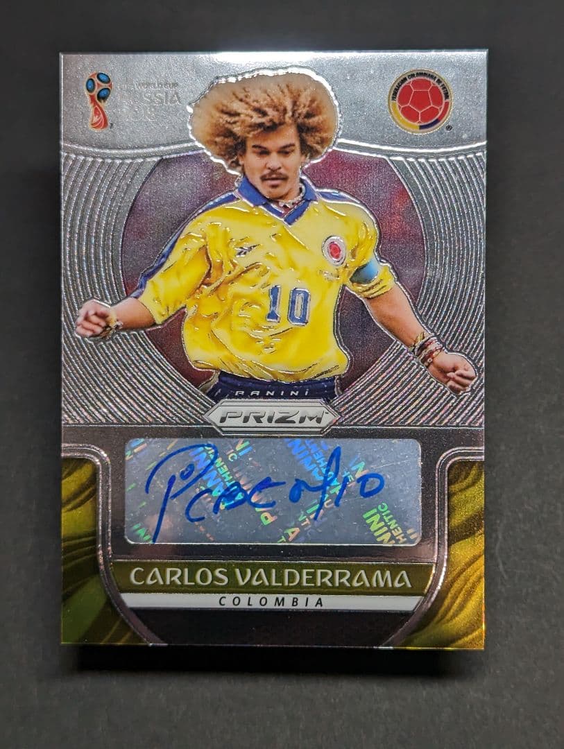 カルロス・バルデラマ 直筆サイン Carlos Valderrama コロンビア