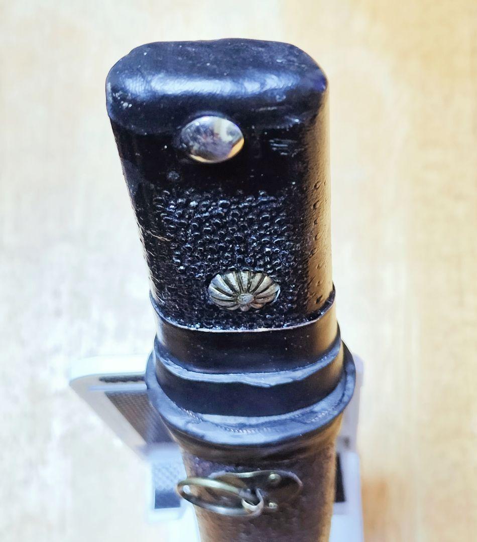 残欠使用鍔付短刀 アンティーク仕上げブラック＆グリーン（登録不要合法品）