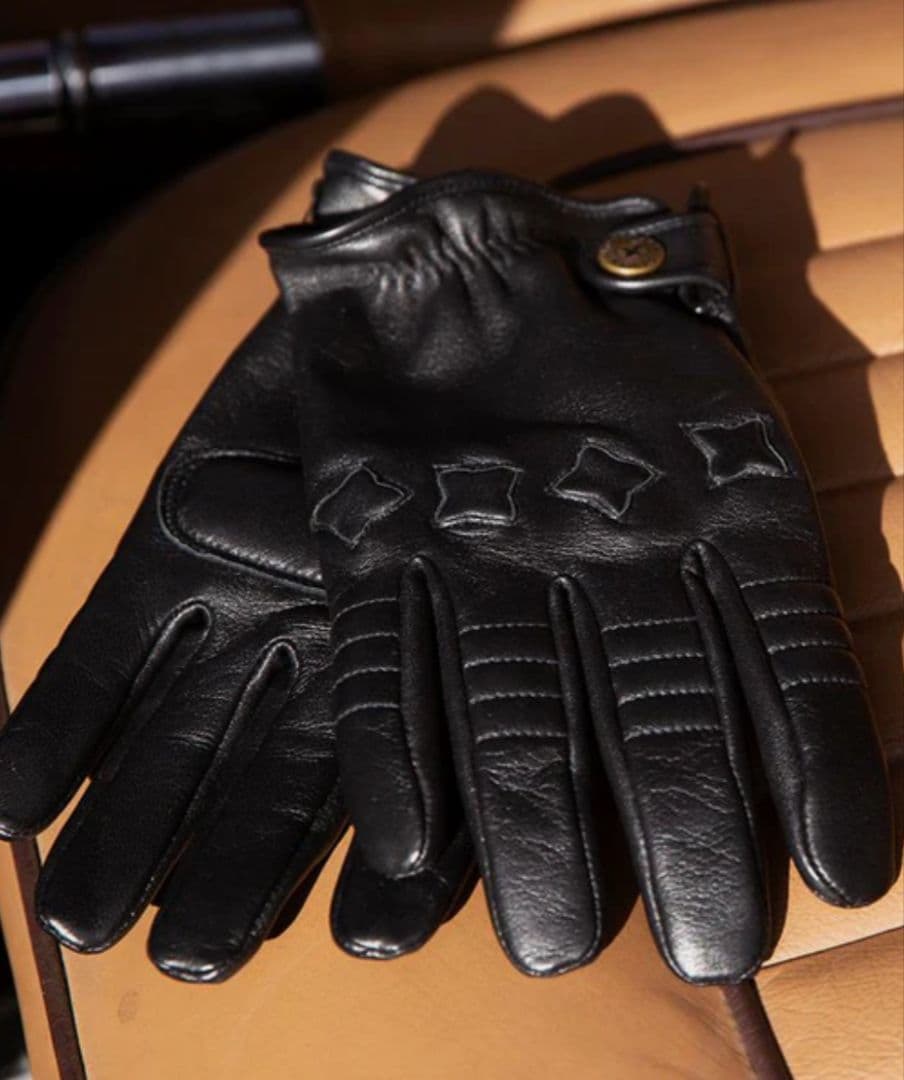 DENTS ドライビンググローブ バイクグローブ ヘアシープレザー カシミヤ