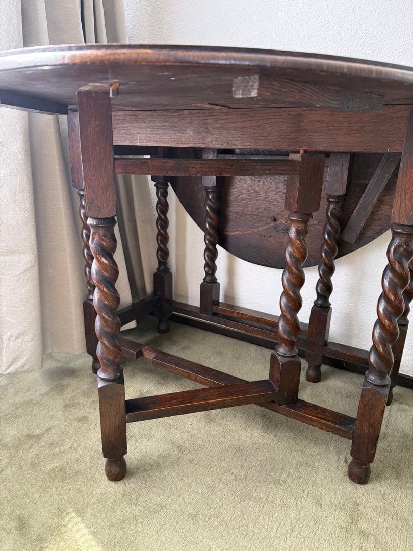 ゲートレッグテーブル　イギリス　アンティーク