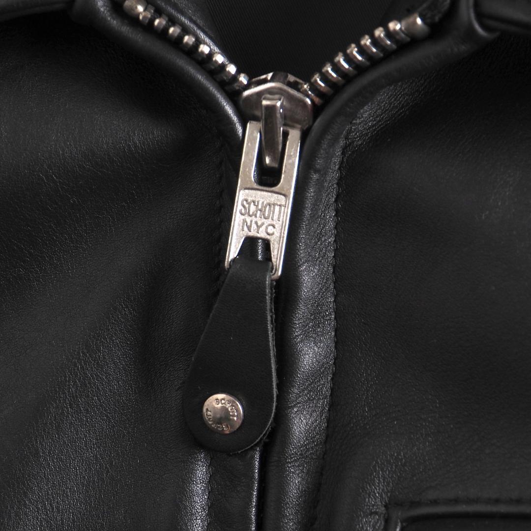 Schott　103US　36　シングルライダース　ブラック　美品