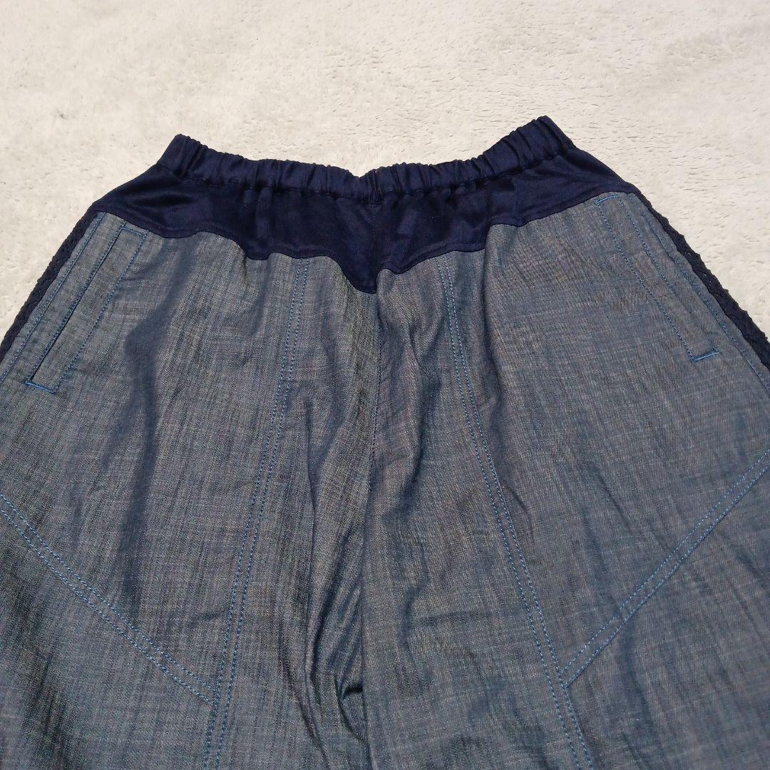 an吉 アンキチ センソユニコ デニム クロップド ワイドパンツ