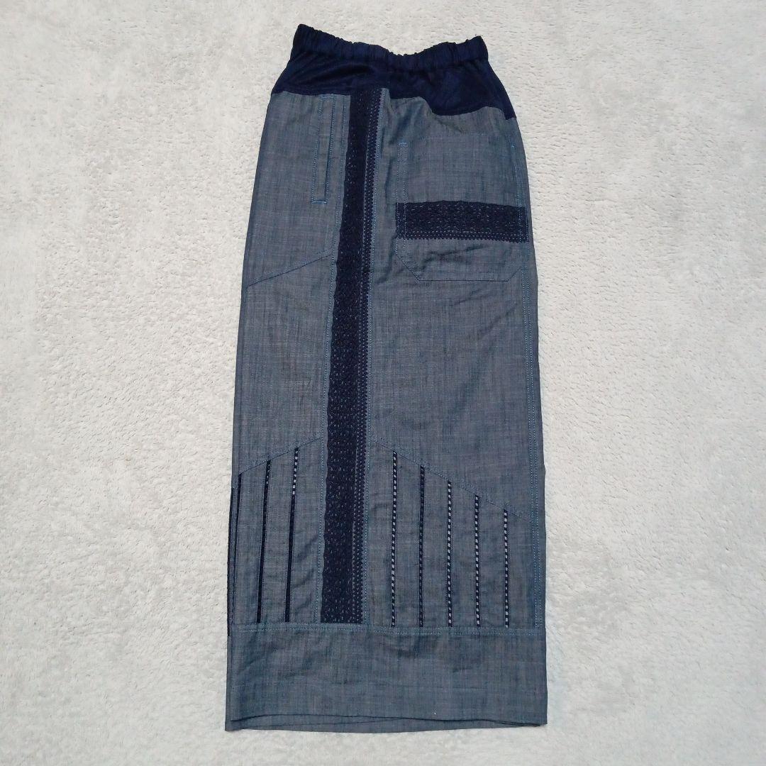 an吉 アンキチ センソユニコ デニム クロップド ワイドパンツ