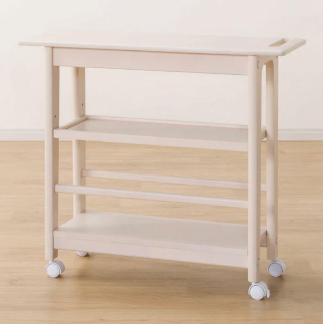 ニトリ｜アルナス｜ダイニングテーブル｜120×80｜ワゴン付き｜※椅子は対象外