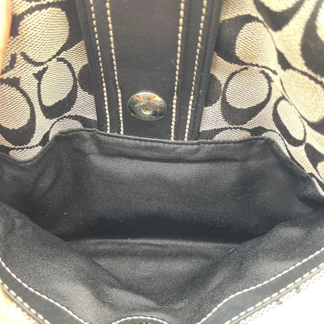 【美品】コーチ　ワンショルダーバッグ　タッセル　チャーム　シグネチャー