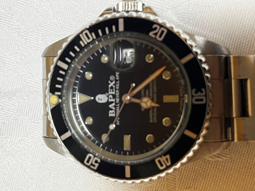 希少初期化型　ア ベイシング エイプ BAPEX サルマリーナ 腕自動巻き時計