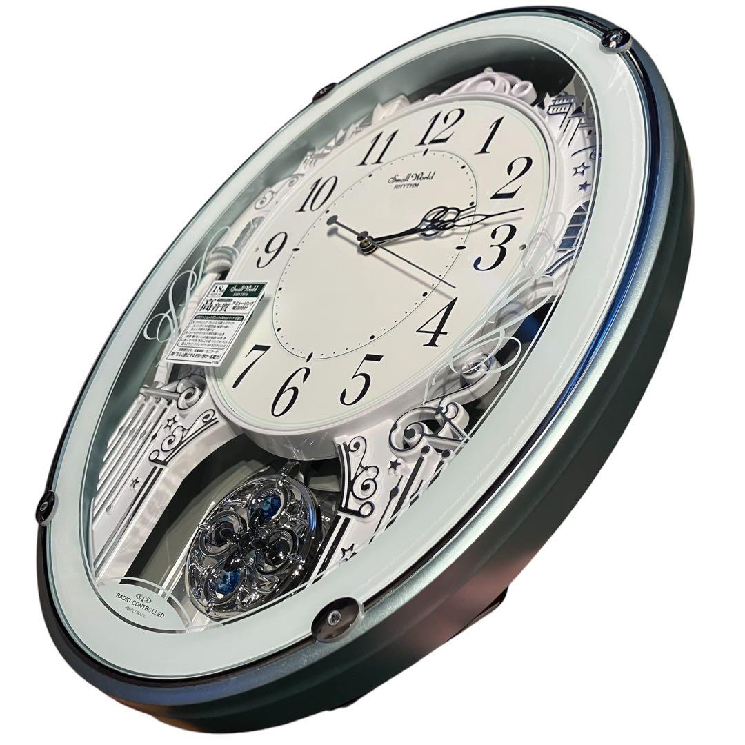 Small World RHYTHM 4MN532RH 電波時計 リズム