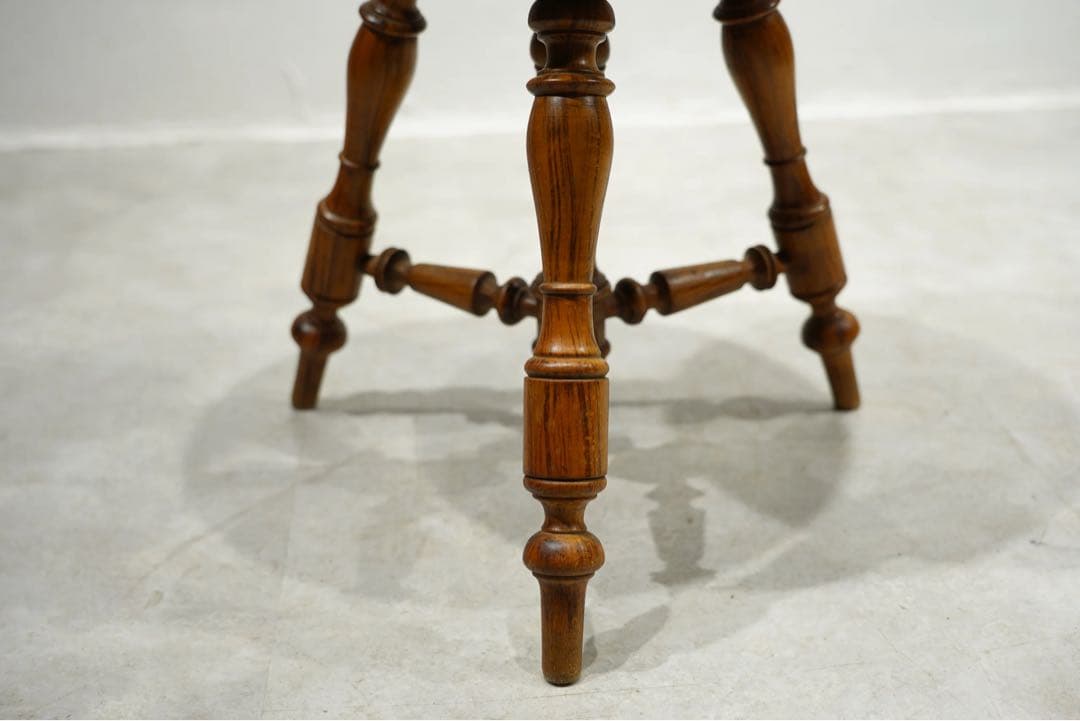 ナポレオンスツール　ピアノ椅子　フランスアンティーク　チェア