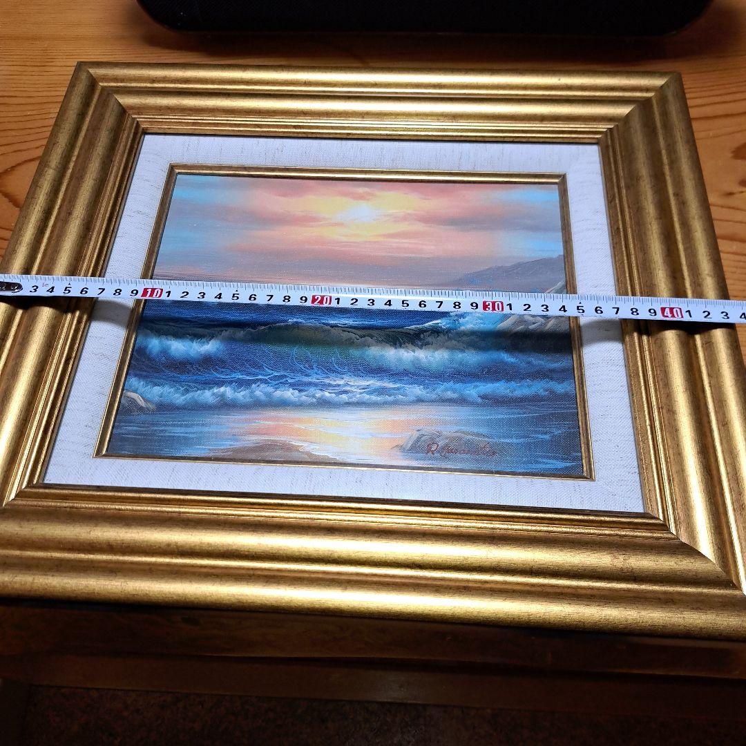 なんと‼️【貴重品　特別セ－ル】絵画 　レイモン・ガランチェ　朝焼けの海