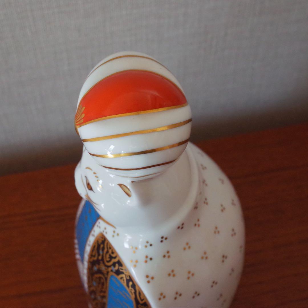 ロイヤルクラウンダービー／フィギュリン／ペルシャ猫の置物／英国アンティーク