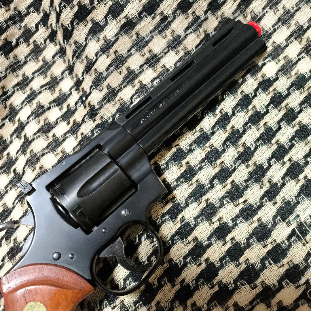 【セール中】1タナカワークス製コルトパイソン　リボルバーマグナム　ウッドグリップ