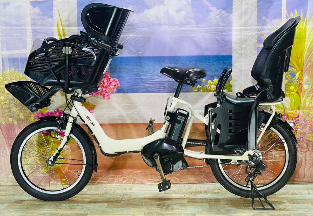 パスキス12AH⭐️人気モデル！ヤマハ子供乗せ電動アシスト自転車Y2834