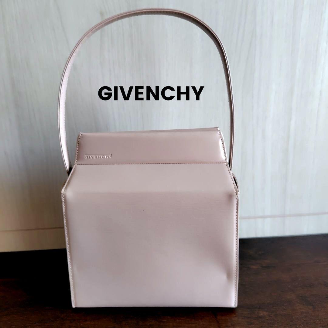 GIVENCHYレザーハンドバッグ(ペールピンク)