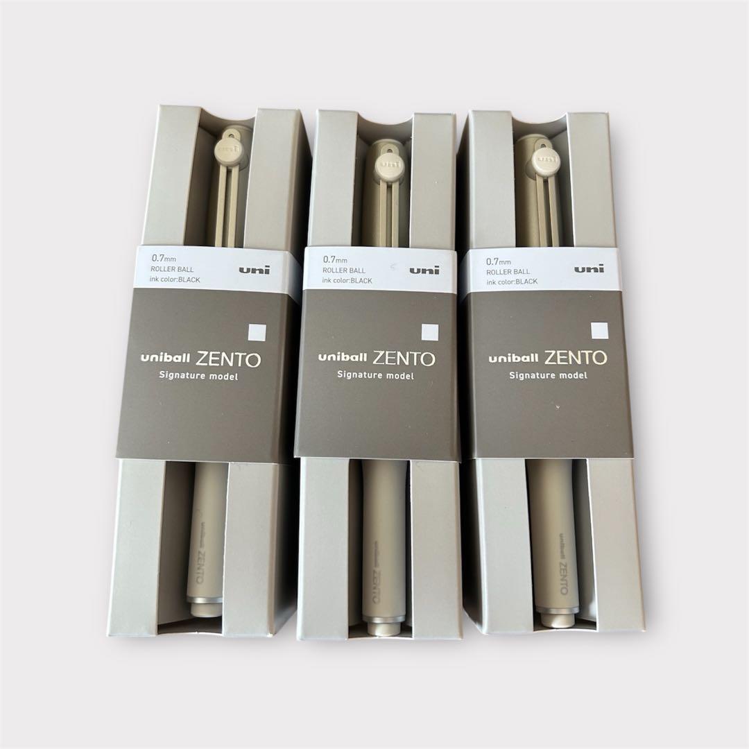 ★大人気★ uni ZENTO ボールペン 0.7mm ゴールド3本セット