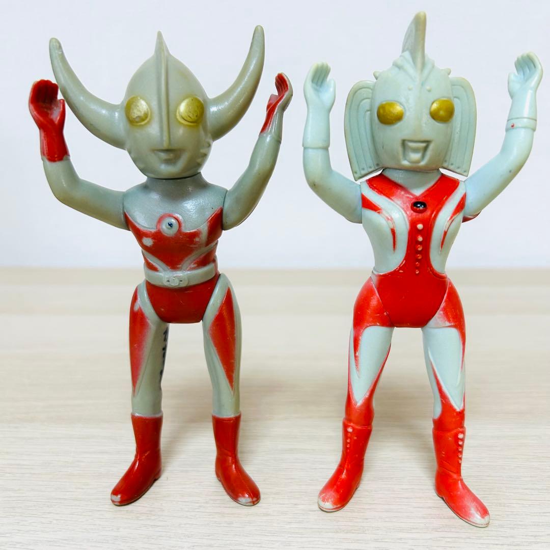 【超レア品】ウルトラの父　ウルトラの母　ブルマァク　フィギュア　ソフビ　レトロ